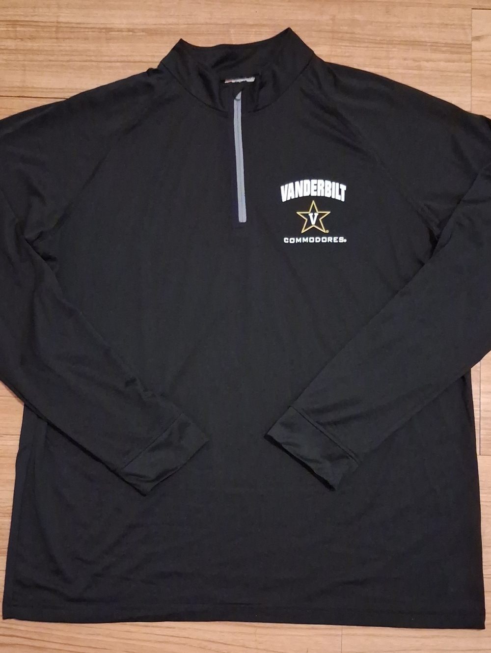 Vanderbilt Commodores Black Quarter-Zip Pullover